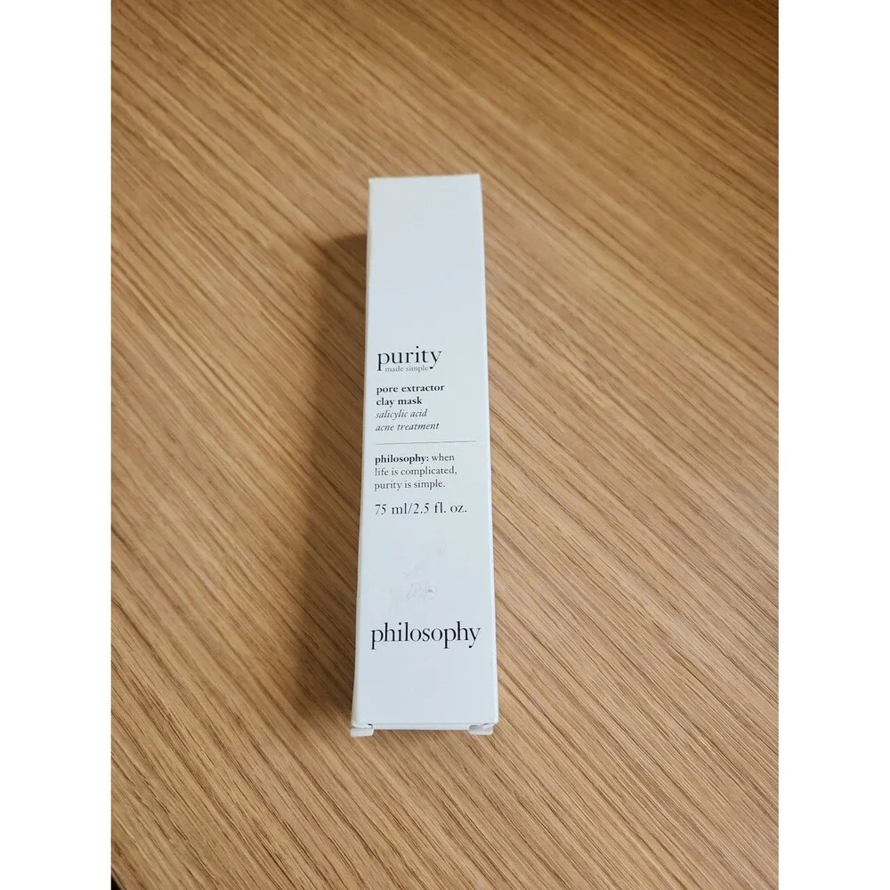 Philosophy Purity Made Simple Pore Extractor Clay Mask 2.5oz 75mL NIB